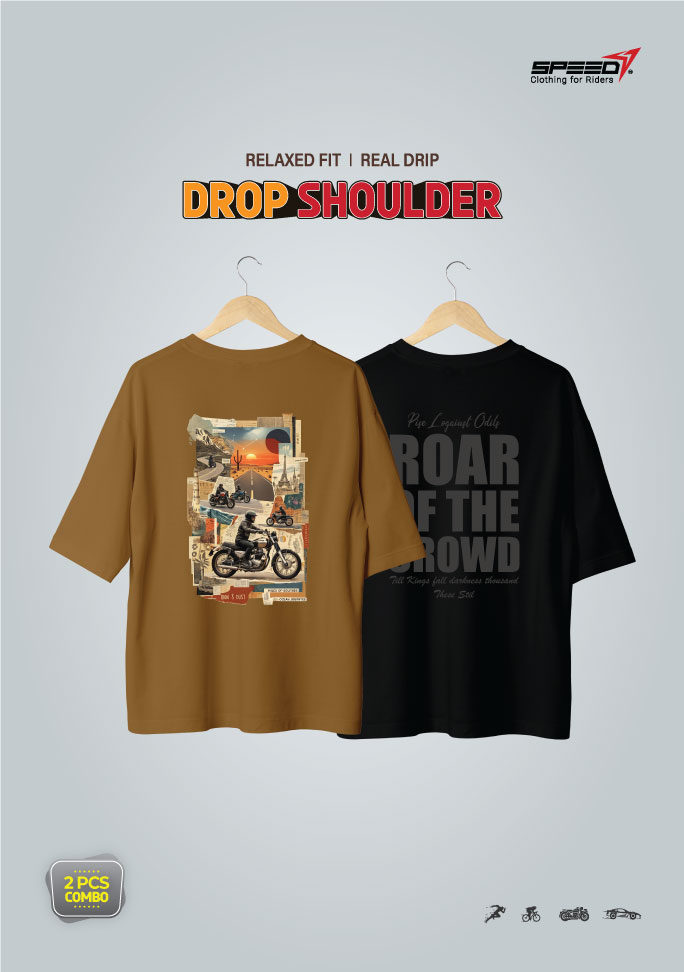 dropsholder-men-women-cotton-printed-t-shirt-combo-brown-black