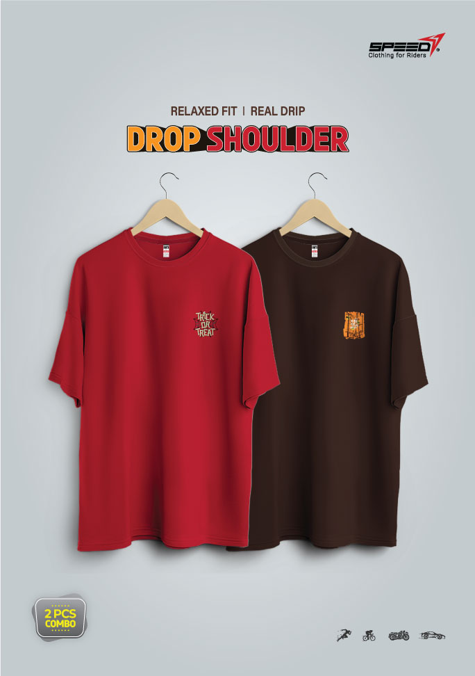 dropsholder-men-women-cotton-printed-t-shirt-combo-red-coffee