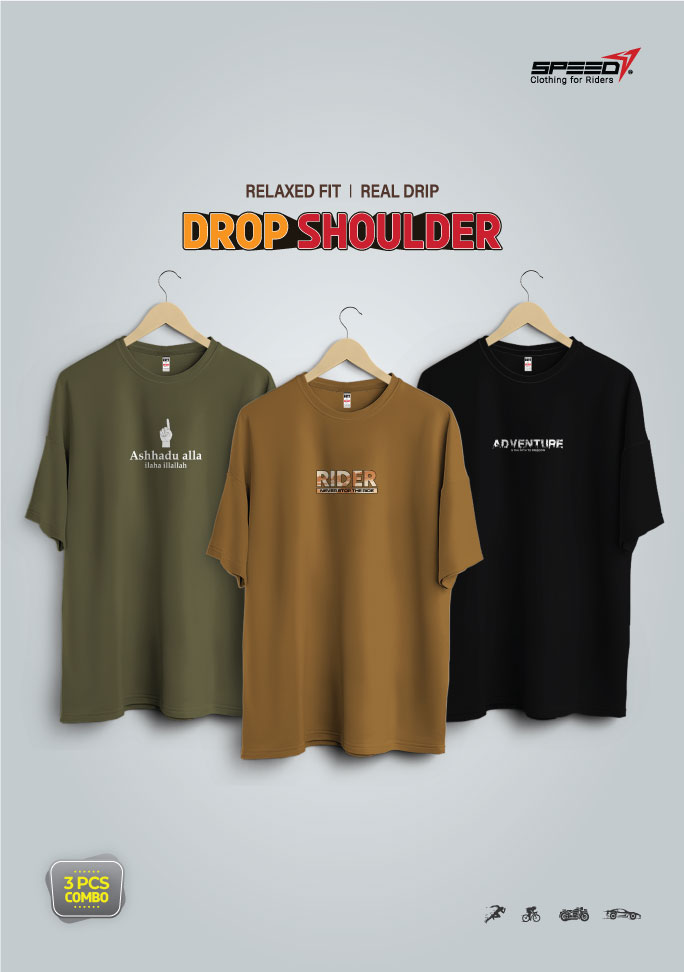 dropsholder-men-women-cotton-prined-t-shirt-combo-olive-and-brown-black