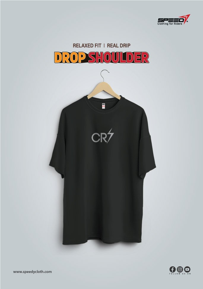Dropsholder Men & Women Cotton Printed T-Shirt ( Dark Ash2 )