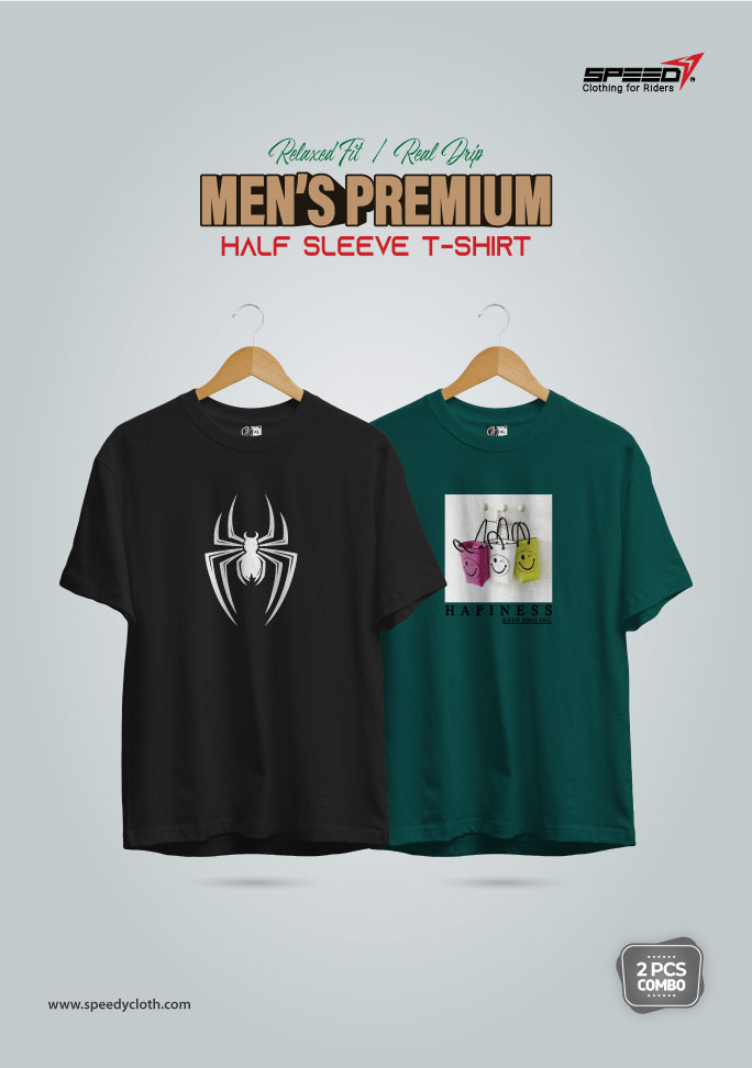 Speedy Premium Printed Cotton T-Shirt combo