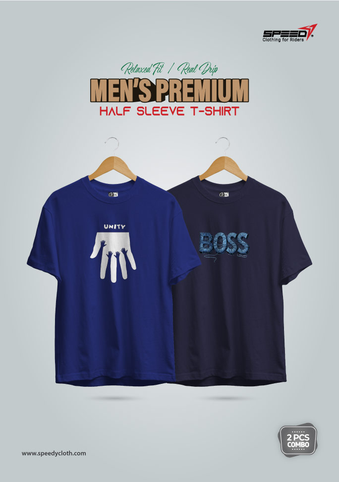 Speedy Premium Printed Cotton T-Shirt combo